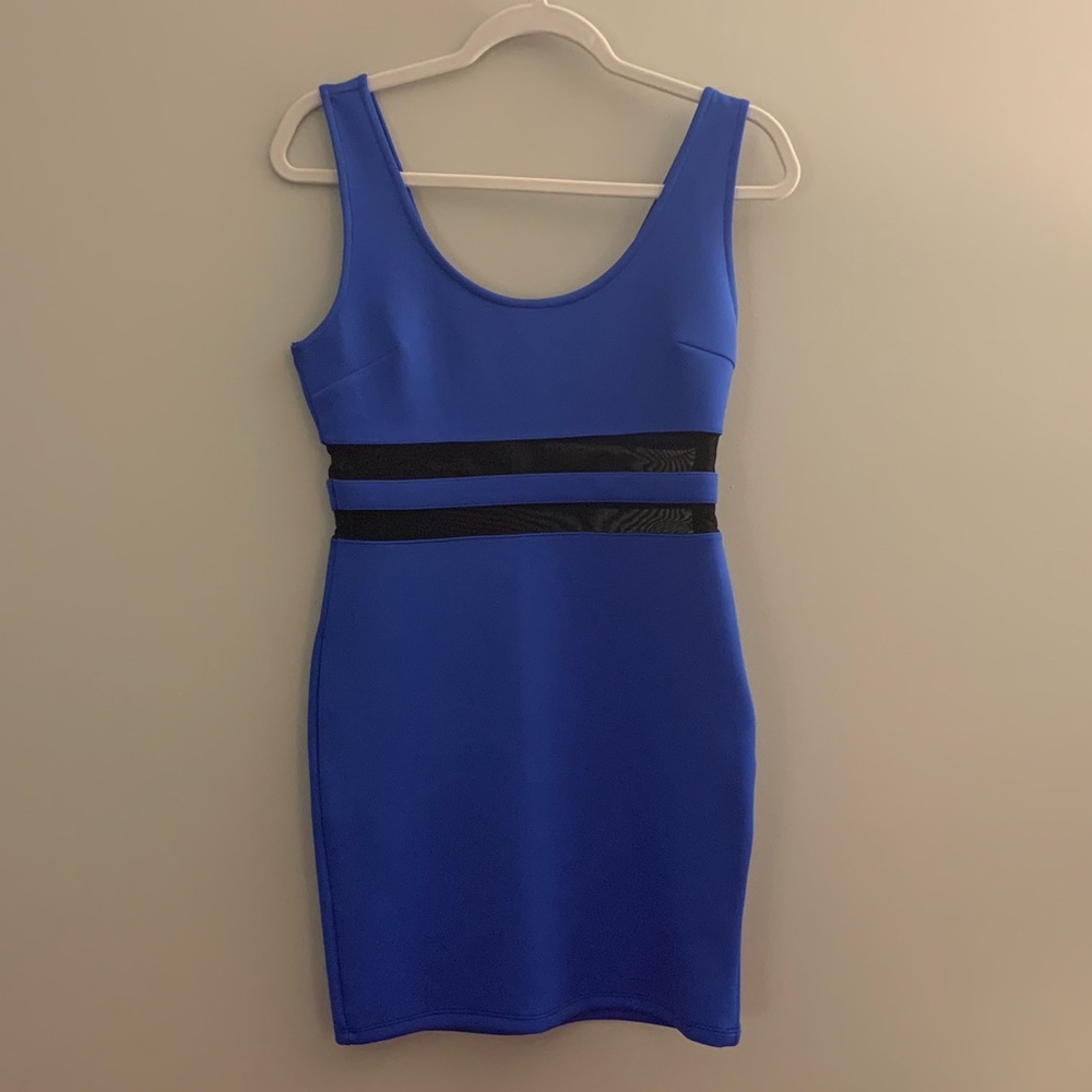 Juniors’ Forever 21 Blue Scuba Mini Dress